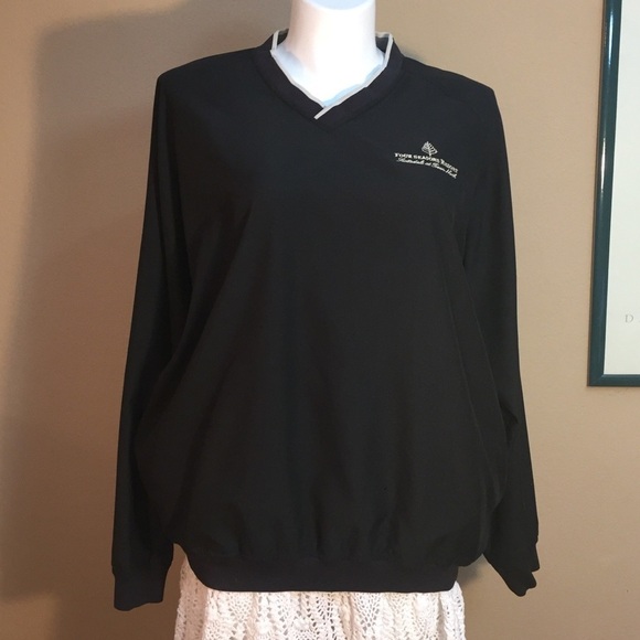 Ashworth Weather Systems Golf Pullover Water Repellent Windbreaker flawed pic - Picture 1 of 10